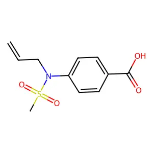 4-[Allyl(methylsulfonyl)amino]benzoic acid structure
