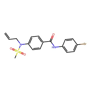 N-(4-bromophenyl)-4-[methylsulfonyl(prop-2-enyl)amino]benzamide structure