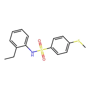 N-(2-ethylphenyl)-4-methylsulfanylbenzenesulfonamide structure