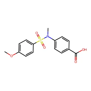4-{[(4-Methoxyphenyl)sulfonyl](methyl)amino}benzoic acid structure