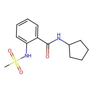 N-cyclopentyl-2-(methanesulfonamido)benzamide structure