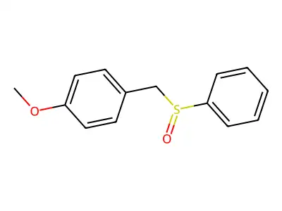 Benzene, 1-methoxy-4-[(phenylsulfinyl)methyl]- structure