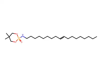 5,5-dimethyl-N-octadec-9-enyl-2-oxo-1,3,2lambda5-dioxaphosphinan-2-amine structure
