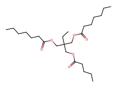 Trimethylolpropane valerate diheptanoate structure