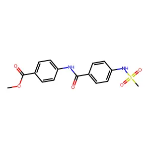 Methyl 4-[({4-[(methylsulfonyl)amino]phenyl}carbonyl)amino]benzoate structure