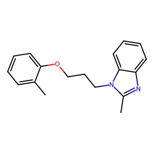 2-methyl-1-[3-(2-methylphenoxy)propyl]-1H-1,3-benzodiazole structure