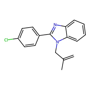 2-(4-Chlorophenyl)-1-(2-methylprop-2-enyl)benzimidazole structure