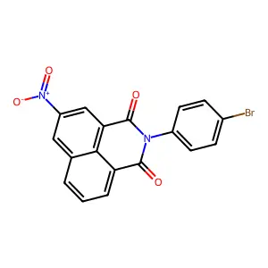 2-(4-Bromophenyl)-5-nitrobenzo[de]isoquinoline-1,3-dione structure