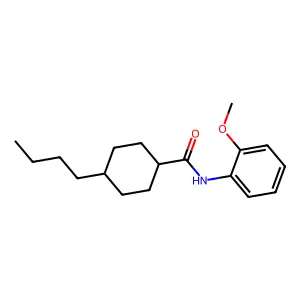 4-butyl-N-(2-methoxyphenyl)cyclohexane-1-carboxamide structure