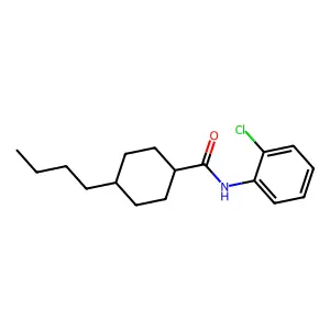 4-butyl-N-(2-chlorophenyl)cyclohexane-1-carboxamide structure