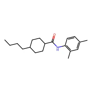 4-butyl-N-(2,4-dimethylphenyl)cyclohexane-1-carboxamide structure
