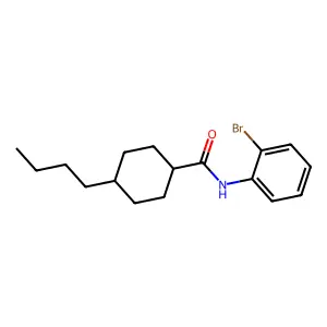 N-(2-bromophenyl)-4-butylcyclohexane-1-carboxamide structure