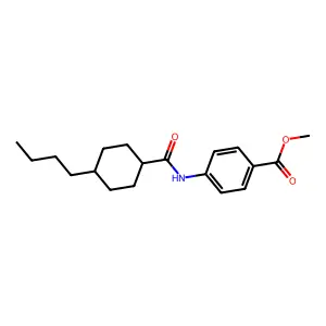 Methyl 4-[(4-butylcyclohexyl)carbonylamino]benzoate structure