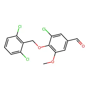3-Chloro-4-[(2,6-dichlorophenyl)methoxy]-5-methoxybenzaldehyde structure