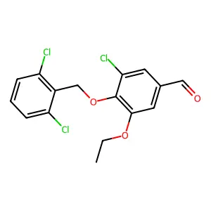 3-Chloro-4-[(2,6-dichlorophenyl)methoxy]-5-ethoxybenzaldehyde structure