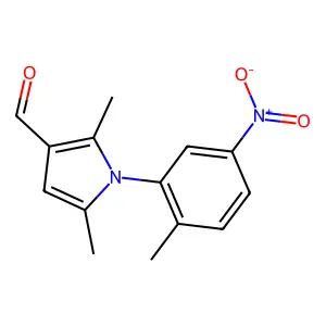 2,5-dimethyl-1-(2-methyl-5-nitrophenyl)-1H-pyrrole-3-carbaldehyde structure