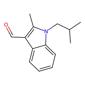 1-Isobutyl-2-methyl-1H-indole-3-carbaldehyde structure