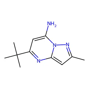 5-Tert-butyl-2-methylpyrazolo[1,5-a]pyrimidin-7-amine structure