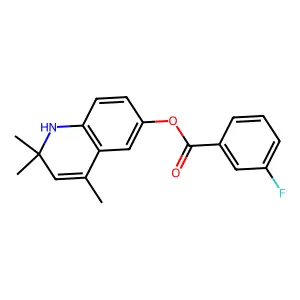 2,2,4-Trimethyl-1,2-dihydroquinolin-6-yl 3-fluorobenzoate structure