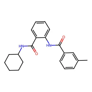 N-cyclohexyl-2-[(3-methylbenzoyl)amino]benzamide structure