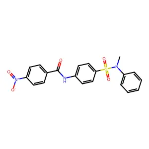 N-[4-[methyl(phenyl)sulfamoyl]phenyl]-4-nitrobenzamide structure