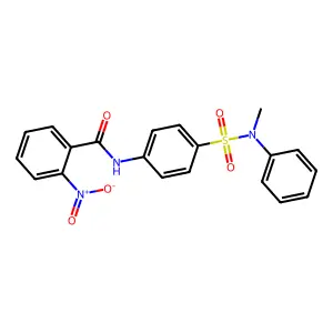 N-[4-[methyl(phenyl)sulfamoyl]phenyl]-2-nitrobenzamide structure
