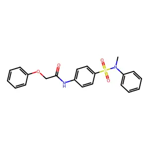 N-[4-[methyl(phenyl)sulfamoyl]phenyl]-2-phenoxyacetamide structure
