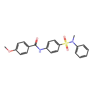4-methoxy-N-[4-[methyl(phenyl)sulfamoyl]phenyl]benzamide structure