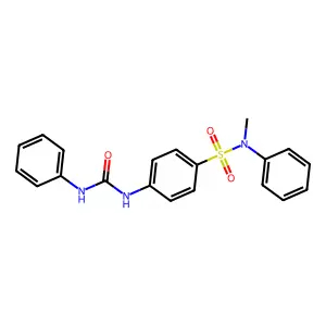 1-[4-[Methyl(phenyl)sulfamoyl]phenyl]-3-phenylurea structure