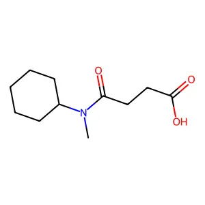 4-[Cyclohexyl(methyl)amino]-4-oxobutanoic acid structure