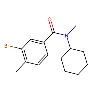 3-bromo-N-cyclohexyl-N,4-dimethylbenzamide structure