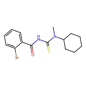 2-bromo-N-[cyclohexyl(methyl)carbamothioyl]benzamide structure