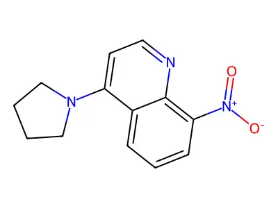 8-Nitro-4-pyrrolidin-1-ylquinoline structure