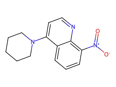 8-Nitro-4-piperidin-1-ylquinoline structure