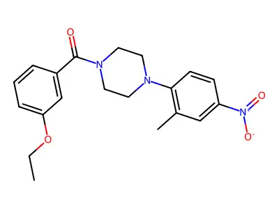(3-Ethoxyphenyl)-[4-(2-methyl-4-nitrophenyl)piperazin-1-yl]methanone structure