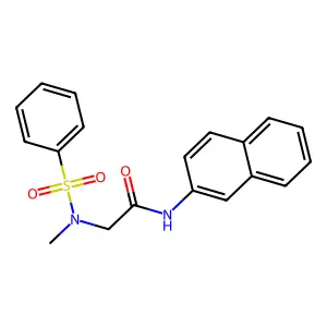 2-[benzenesulfonyl(methyl)amino]-N-naphthalen-2-ylacetamide structure