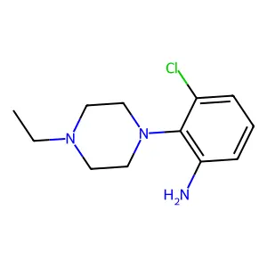 3-Chloro-2-(4-ethylpiperazin-1-yl)aniline structure
