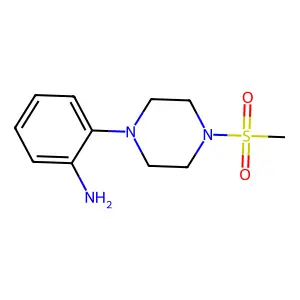 2-[4-(Methylsulfonyl)piperazin-1-yl]aniline structure