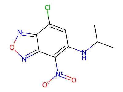 7-Chloro-N-isopropyl-4-nitro-2,1,3-benzoxadiazol-5-amine structure