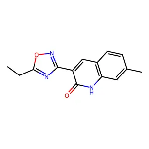 3-(5-Ethyl-[1,2,4]oxadiazol-3-yl)-7-methyl-quinolin-2-ol structure