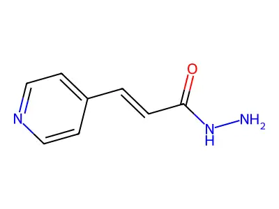 (2E)-3-Pyridin-4-ylacrylohydrazide structure