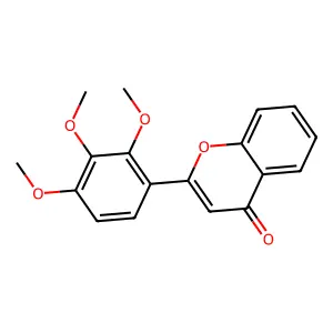 2-(2,3,4-Trimethoxyphenyl)-4H-chromen-4-one structure