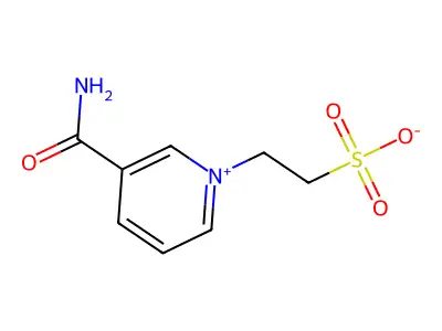 2-(3-Carbamoylpyridin-1-ium-1-yl)ethanesulfonate structure