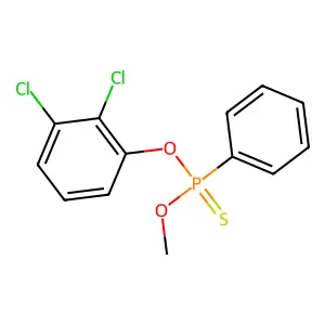 O-(2,3-Dichlorophenyl) O-methyl phenylphosphonothioate structure