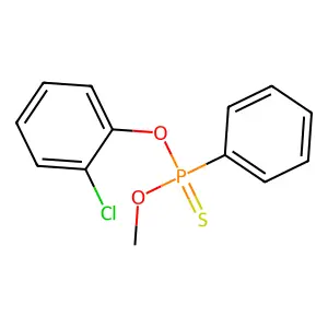 O-(2-Chlorophenyl) O-methyl phenylphosphonothioate structure