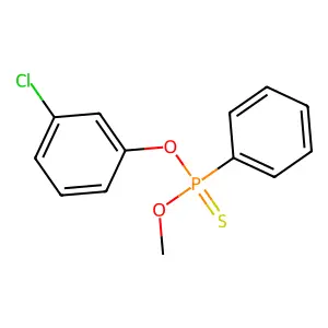 O-(3-Chlorophenyl) O-methyl phenylphosphonothioate structure