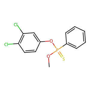 Phosphonothioic acid, phenyl-, O-(3,4-dichlorophenyl) O-methyl ester structure