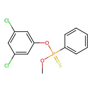 O-(3,5-Dichlorophenyl) O-methyl phenylphosphonothioate structure