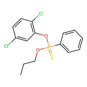 O-(2,5-Dichlorophenyl) O-propyl phenylphosphonothioate structure