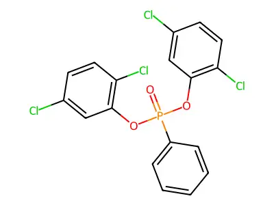 Bis(2,5-dichlorophenyl) phenylphosphonate structure